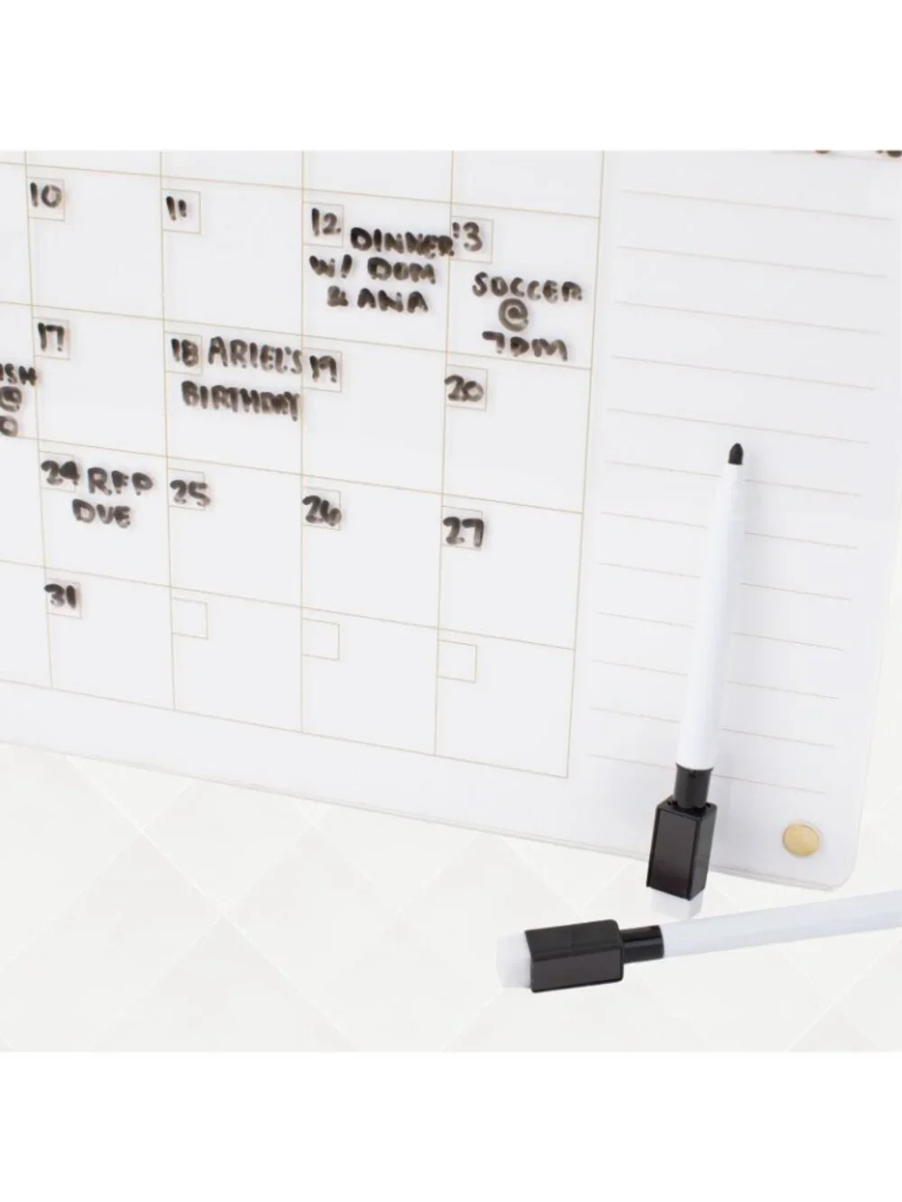 Acrylic Magnetic Fridge Calendar • 16.5